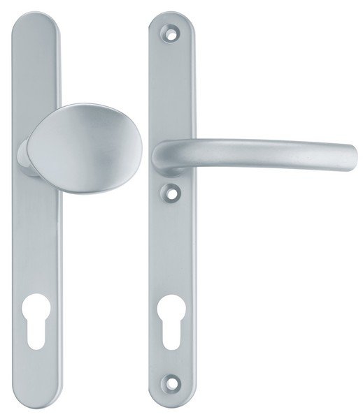 Kování interiérové SLIM 2 klika/madlo 72 mm vložka stříbrný elox F1 - Kliky, okenní a dveřní kování, panty Kování dveřní Kování dveřní bezpečnostní